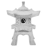 Décoration d'aquarium japonaise : cette mini-lanterne en pierre au design complexe est idéale pour les micro-jardins et les bonsaïs, ajoutant une touche de sophistication et de charme à votre espace extérieur. ornements de jardin miniatures