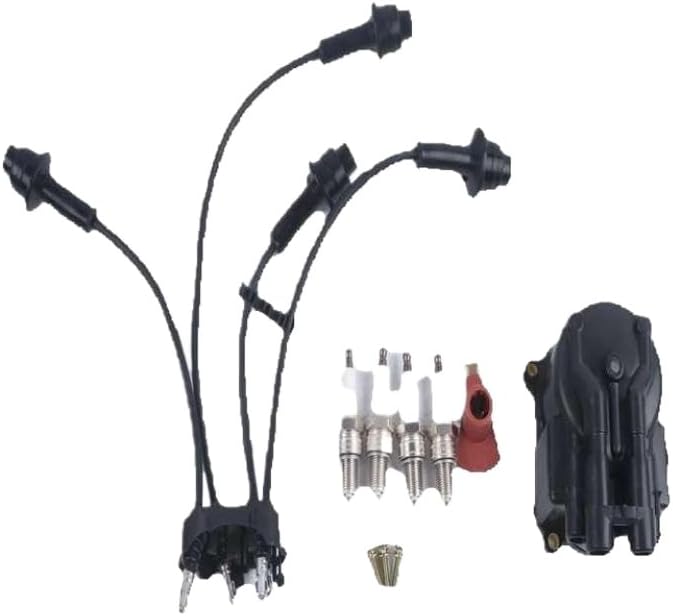 Ignition Tune Up Kit 80919-76106-71X1 19101-76007-71X1 Compatible With 4Y Engine Distributor Assembly
