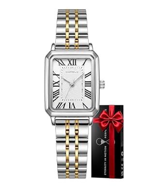 CIVO Orologio Donna Argento Oro: Orologi da Polso Acciaio Analogico Numeri Romani - Piccolo Impermeabile Vintage - Regalo Classico per Donna