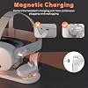 Charging Dock for Meta Quest 3S/3 with USB-C Charger, VR Magnetic Charging Station for Oculus 3 S with LED Indicator, 2 Rechargeable Batteries and Cable (Quest 3S with Adapter)
