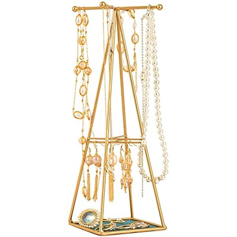 CRITIVE-S Jewellery Stand - Earring Display Stand - Necklace Holder Stand - Jewellery Organiser Desk Accessories for Women Cover