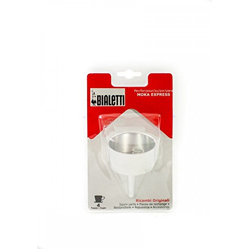 Bialetti Confección de Recambios 1 Embudo para Cafetera, 4 Tazas, Aluminio