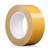 ANGKEEL Thin Double-Sided Tape 2-Inch x 50 Feet Super Strong Sticky Woodworking Tape with Acrylic...