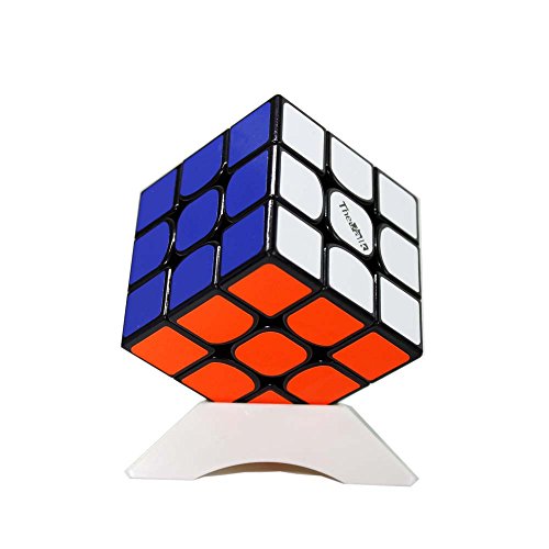 OJIN Valk 3 Le Valk 3 Puzzle Cube Vitesse 3x3x3 3 Layer Puzzle Jouet Lisse avec Un Trépied Cube (Noir)