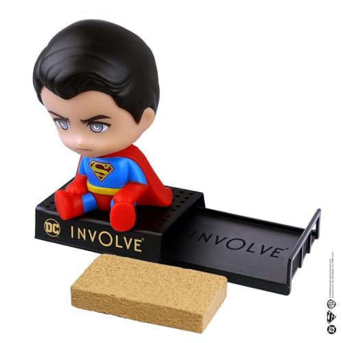 Image of Involve DC Superman Core Edition Character bobblehead Car Perfume with Keychain - OFFICIAL DC MERCHANDISE from Warner Bros | Car Accessories 2026 | Car Dashboard Idol | Dashboard Figurine
