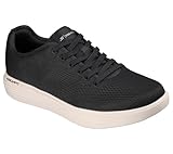 Skechers Men's Go Walk Commuter Madrid Sneaker, Black/White, 8