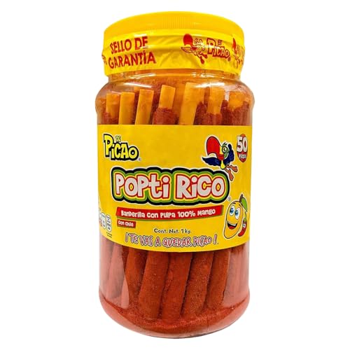PiCAo Spicy Mango Mexican Candy Sticks, 1kg.