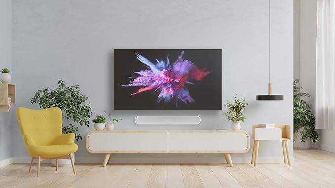 Flexson Support Mural pour Sonos Ray Blanc - Fixation Murale Premium pour Barre de Son - 2