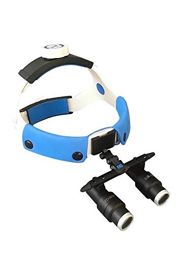 Dental Head Wearing One-Way Screw Thread Binocular Loupe FD-501-K Headband Size Adjustable 4.0X/5.0X/6.0X/6.5X by Purple-Violet (5.0X)