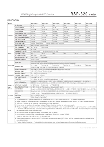 Alimentation RSP-320-24 Mean Well à découpage 24V DC 320W - 4