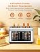 Toaster 4 Scheiben, Edelstahl Langschlitztoaster mit Smart Touchscreen & LED-Countdown, 8 Bräunungsstufen, 6 Brotprogramme, Auftauen & Aufwärmen Funktion, für Bagels & dicke Brotscheiben, 1760W