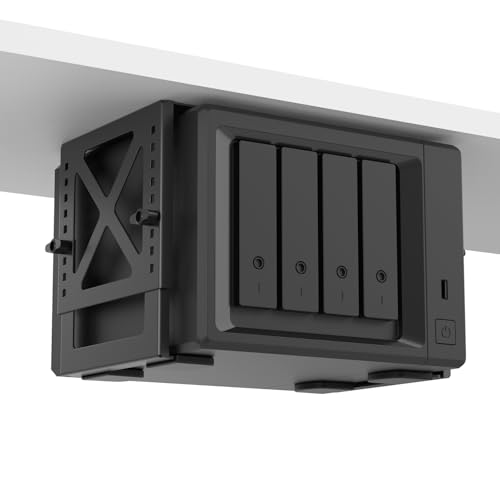 Support PC sous bureau réglable résolvant le manque d'espace NAS