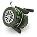 Acshio Hand Crank Siren Horn, 110 DB Loud Emergency Safety Manual Siren, Portable Metal Manual Handheld Air Raid Siren Fire Alarm for Self Protection, Home, Sport Event, Green