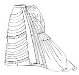 1875 Parisian Trained Skirt Pattern