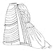 1875 Parisian Trained Skirt Pattern