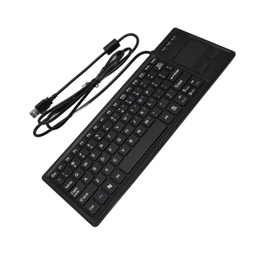 Teclado Industrial Com Touchpad, Hub USB, Teclado Mecânico Com Fio para Ambientes Industriais