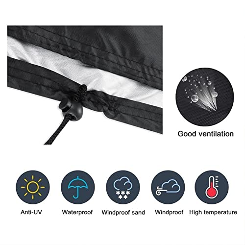 Housse de table de ping-pong imperméable et bâche de protection extérieure de sport avec cordon - 5