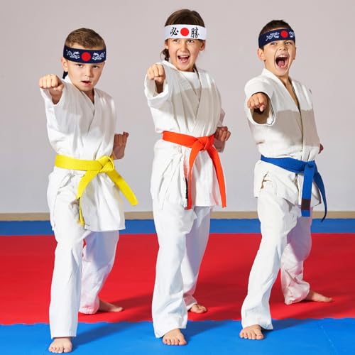 Pañuelos de samurái ajustables pack de 4 bandas de karate y chef 6