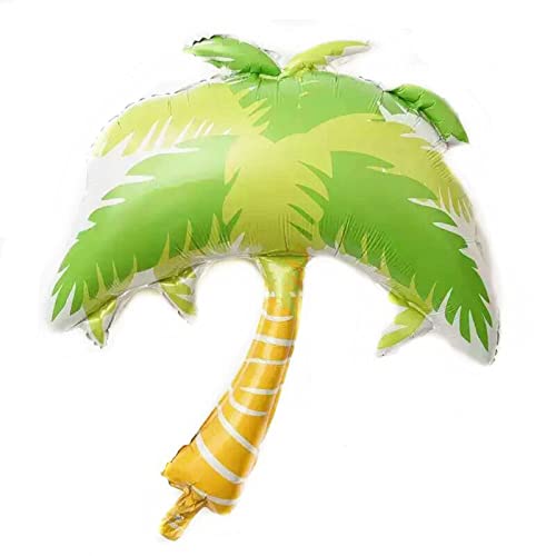 5Pcs Summer Tropical Party Balloons Flamingo Palm Tree Mylar Balloons Pineapple Balloons For Summer Hawaiian Beach Luau Themed Birthday Baby Shower Wedding Party Decoratio #TOP2