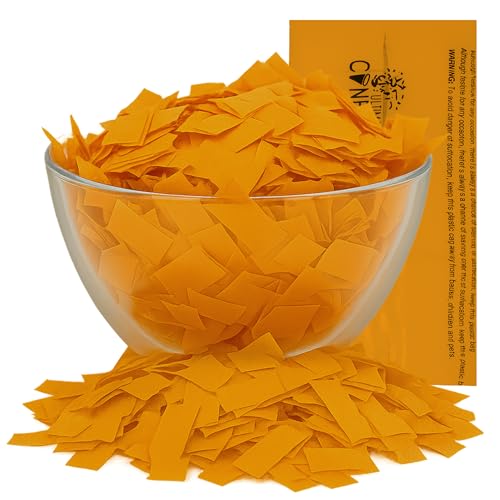 Image of Ultimate Confetti, Orange Tissue Paper Confetti - Rectangular Fluttering Biodegradable Confetti for Cannon and Launcher use - Best for Wedding, Parties, Concerts and Live Events - 1 lb, 16 oz