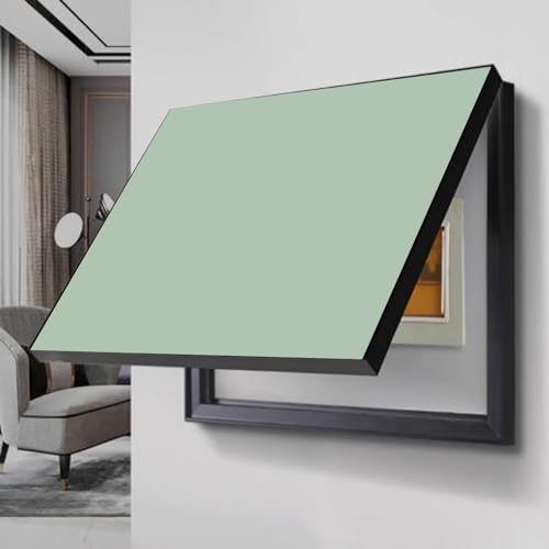 Cache-disjoncteur décoratif vert pour harmoniser l'entrée de votre maison de campagne