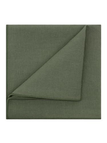 Image of Mantieqingway Cotton Handkerchiefs for Men Solid Color Pocket Square for Suit Formal Wedding Church