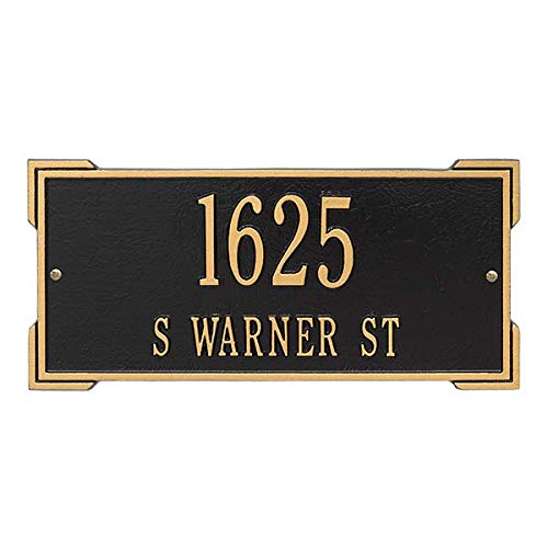 Whitehall™ Personalized Cast Metal Address Plaque -The Roanoke Plaque. Made In The Usa. Beware Of Import Imitations. Display Your Address And Street Name. #TOP4