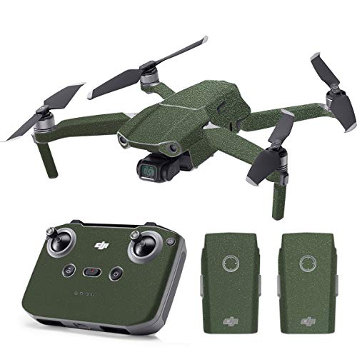 SopiGuard Skin for DJI Mavic Air 2 Precision Vinyl Sticker Full Drone Set + Controller + 3 Battery Skins (Rugged Marsh Green)