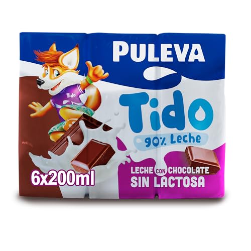 Puleva Batido de Chocolate Sin Lactosa - Pack de 6 x 200 ml - Total: 1200 ml