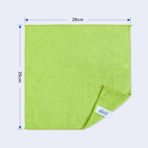 HOMEXCEL Microfibre Cloth,12 Pack Cleaning Rag,Microfibre Cleaning Cloths Towels with 4 Color Assorted,29 x 29 cm (Green/Blue/Yellow/Pink) - Image 4