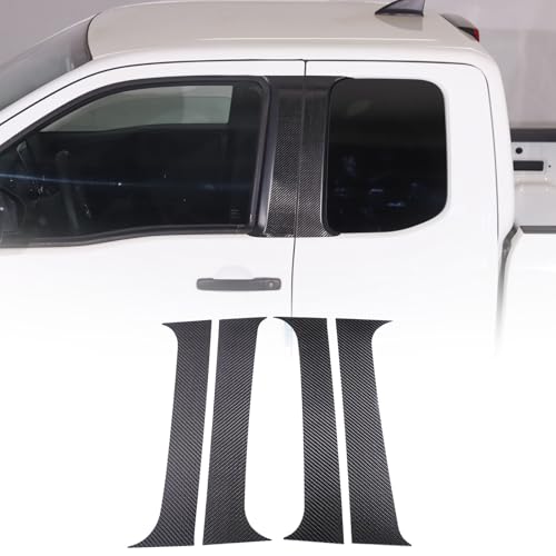 Center Door Window Pillar Post Trim Panel Stickers Compatible with Nisan Frontier 2022-2024,Carbon Fiber Center Door Pillar Post Trim Anti-Scratch Decorative Exterior Accessories