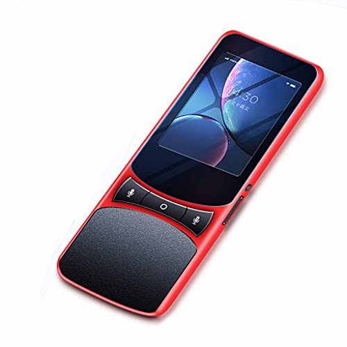 JKSVTF Voice Language Translator Device,1500MAH Large-Capacity Battery, Photo Translation HD Camera,Instant Two-Way Portable Translator (Red)