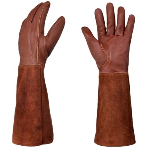 Guantes largos de jardinería con manga protectora y palmas reforzadas 2