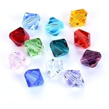 5 Sets Adabele Birthstone Loose Beads 8mm Austrian Bicone Crystal 60pcs for Earrings Bracelet Necklace Jewelry Craft Making BB1