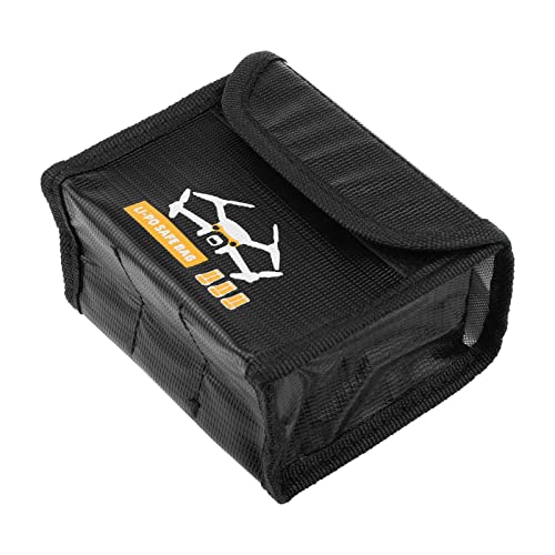 EMSea Battery Explosion-Proof Safety Bag Compatible with DJI Mini 3 Pro Drone Battery Safety Charging Storage Bag Replacement 121x95x63mm L Size