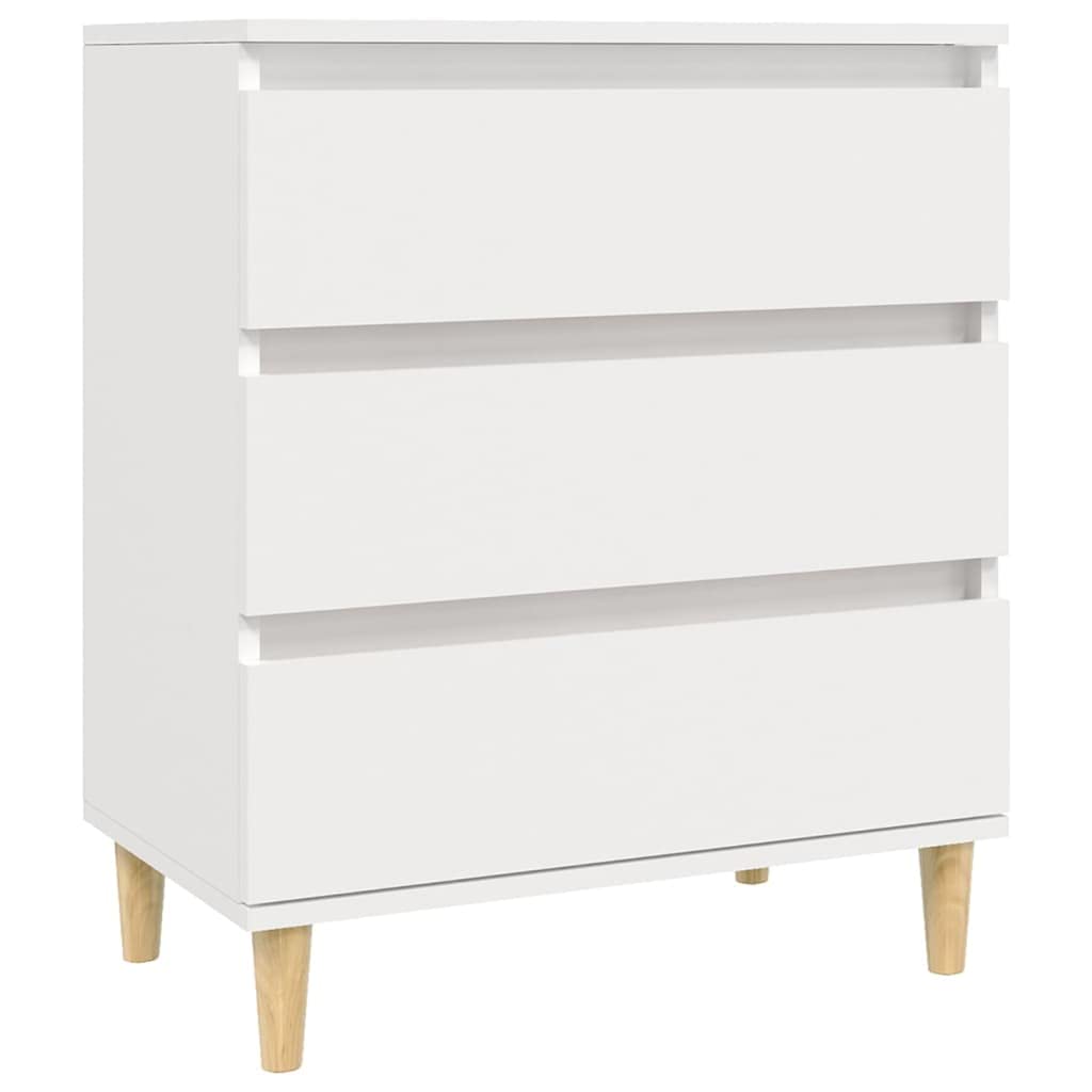 vidaXL Dressoir 60x35x70 cm bewerkt hout hoogglans wit