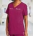TEEAMORE Custom Embroidered Women's Medical Scrub Set Add Your Text Medical Premiere Flex V-Neck Top & Bottom