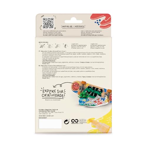 Marcadores MultiMark Multisuperfície Faber-Castell - 6 Cores Básicas