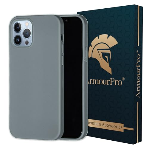 Image of ArmourPro Silicone Back Case for iPhone 15 Pro Max Soft-Touch Case | Dark Grey