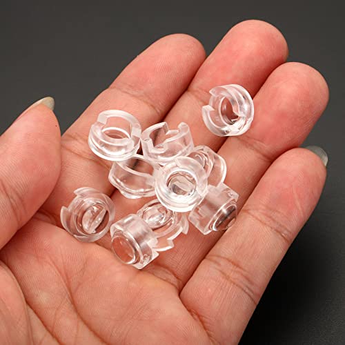 Image of PATIKIL 13mm LED Convex Lens, 10 Pack 15 Degree Beam Angle Acrylic LED Optical Convex Condenser Lens for 1W 3W LED Lamp Beads Infrared Cameras, Transparent