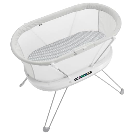 FISHER-PRICE BABY Bedside Sleeper Luminate Bassinet with Sound Detection plus Customizable Lights Music and Sounds