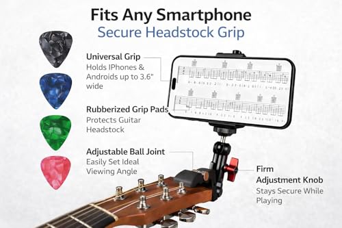 Guitar Phone Holder with 5 Picks - 54% Off $5.99