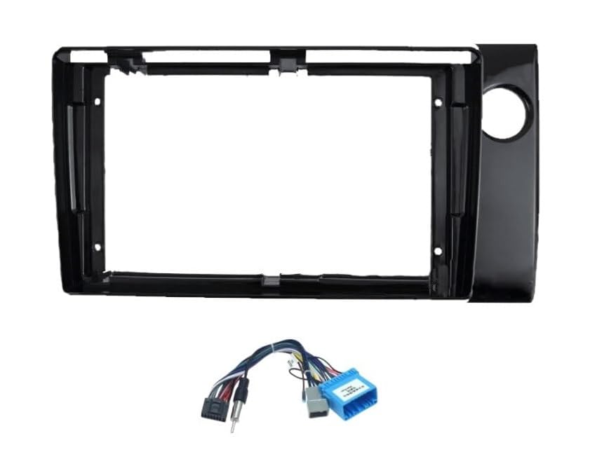 AUTOXYGEN Car Android Custom Dashboard Mount Music System Stereo Frame 9 inch Black for Amaze 2014 to 2017-image-29