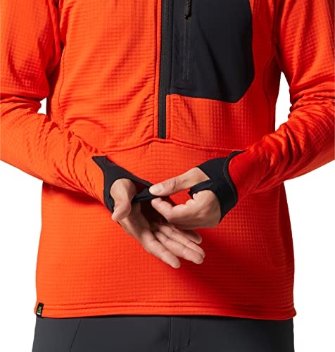 Image of Mountain Hardwear Men's Polartec Power Grid Half Zip Jacket | Stylish and Warm Jacket for All Outdoor Adventures