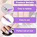 GEEHUA 18PCS Wax Pen Tips Replacement, Wax Head Tips Rhinestone Picker Tool WaxTips for Rhinestone Tool Rhinestones Applicator Replacement Tip for Nail Dotting(Purple)