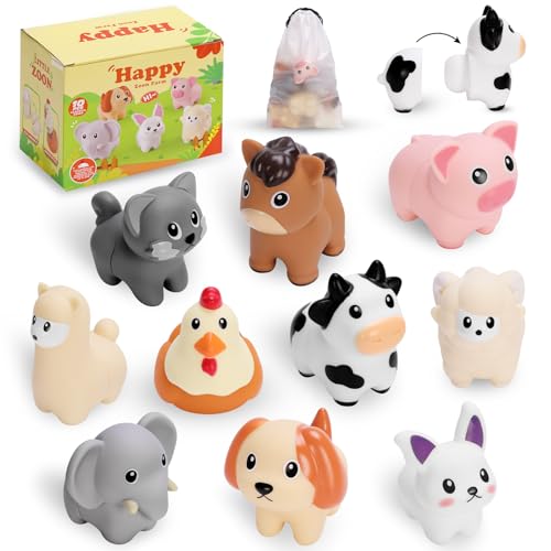 Venditer Jouets Montessori Enfants 1 2 3 Ans Jeux Montessori, Jouets de Tri d'animaux de la Ferme, Empilage Jouets d'apprentissage Assortis, Jouets d'activité et de Développement, Cadeau Enfant Filles