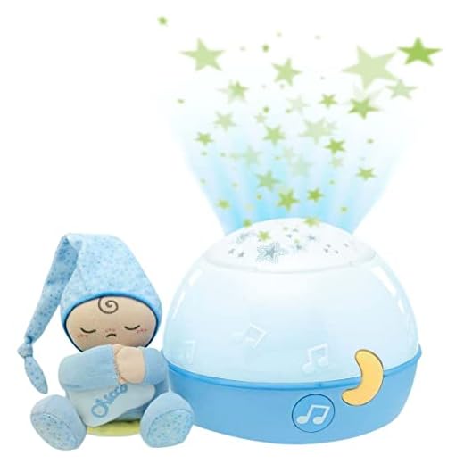 Chicco Buenas Noches Estrellitas - Proyector con efecto de luces y melodías, color azul