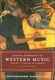 Norton Anthology of Western Music (text only) 5th (Fifth) edition by J. P. Burkholder,C. V. Palisca -  W. W. Norton & Company