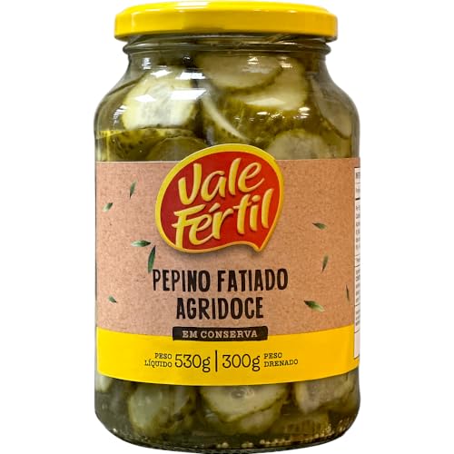 Pepino Fatiado Agridoce Vale Fértil Vidro 300g
