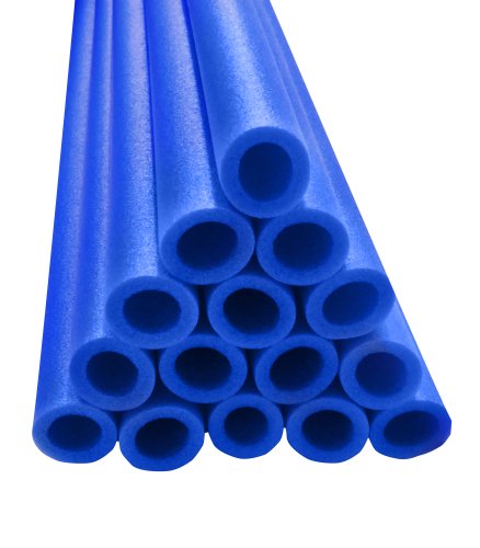 Upper Bounce 33 Tubo Espuma Proteccion Cama Elastica, Fits for 1 Diameter Pole, Postes De 1 Pulgada - 16 Piezas - Azul